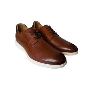Florsheim NEW Dash Plain Toe Oxford Cognac 9.5M Comfortech Shoes Brown Lace